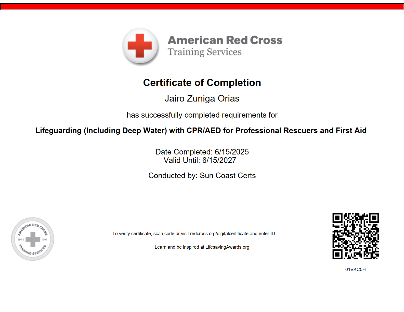 Screenshot 2025-06-16 164426 Jairo Zuniga 2025 certified lifeguard costa rica