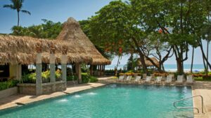 Hotel Tamarindo Diria Beachfront Pool at tamarindo surf camp and Tamarindo Vacation Packages beachfront resort