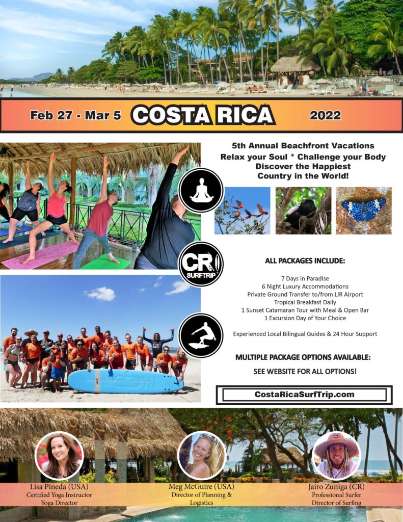5th Annual Beachfront Costa Rica Vacation Packages