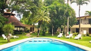 Costa Rica surf camp hotel pool