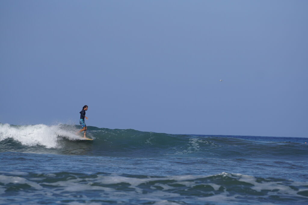 Marcelo Moran glides in Playa Guiones Nosara