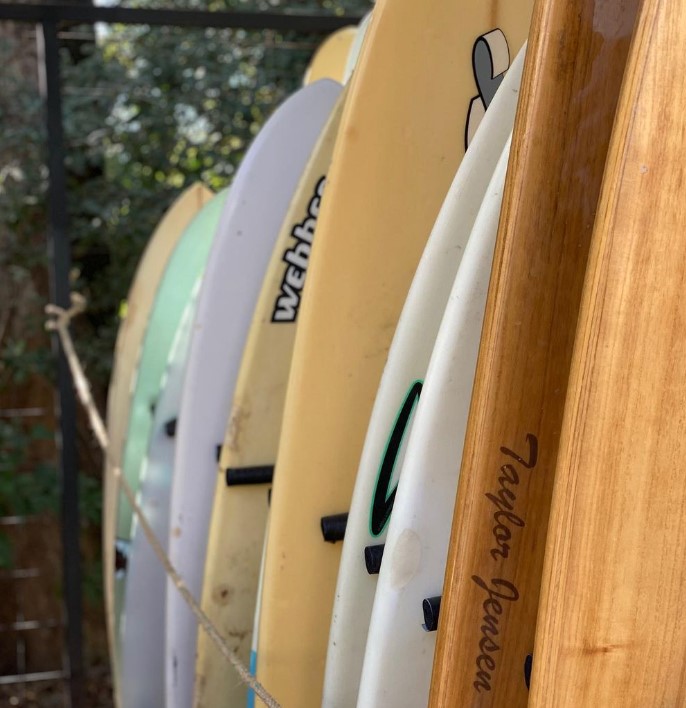 surfboards at Ride On Nosara Costa Rica surf camp