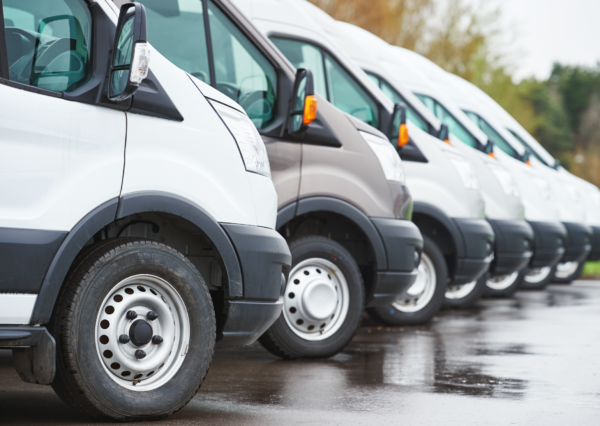 Costa Rica Private Transportation vehicles all lined up and ready for travel