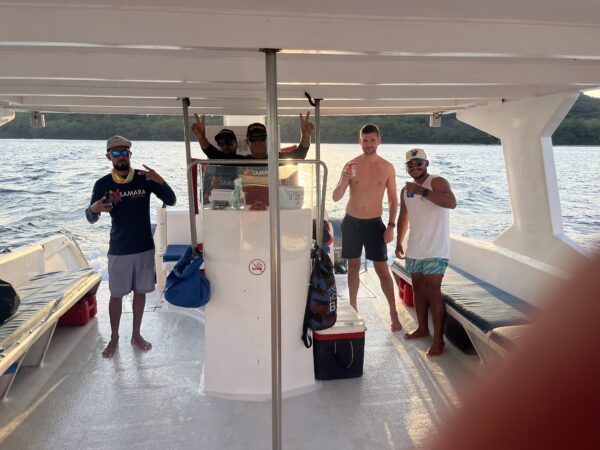 Crew on the Samara Sunset Catamaran