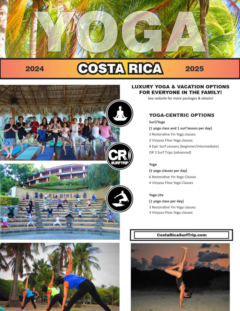 Costa Rica Surf & Yoga Trip Vacation Tamarindo Costa Rica