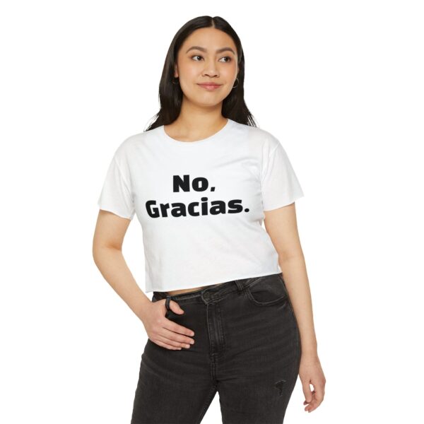 No, Gracias. Women's Festival Crop Top - Image 3