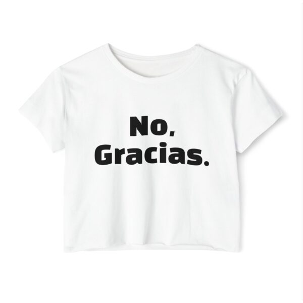 No, Gracias. Women's Festival Crop Top