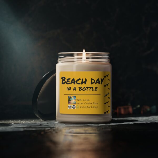 Beach Day in a Bottle - Scented Coconut & Cardamom Soy Candle, 9oz - Image 5