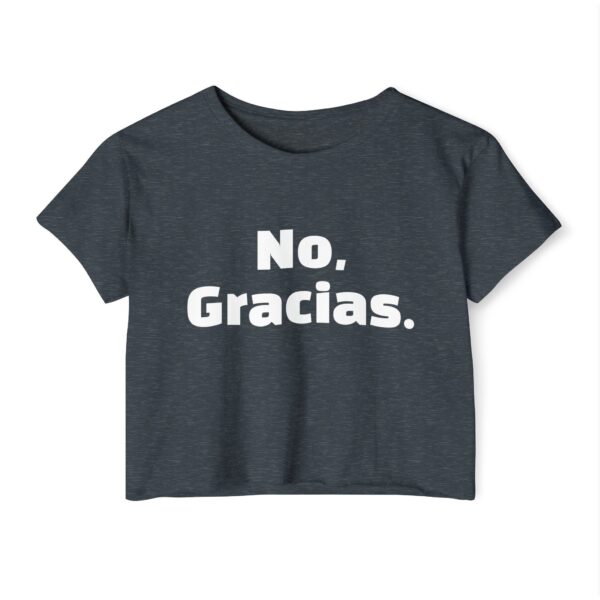 No Gracias Women's Festival Crop Top - Image 3