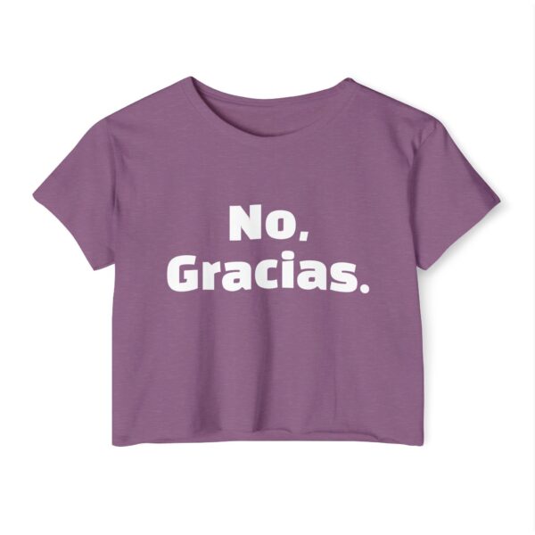 No Gracias Women's Festival Crop Top - Image 9