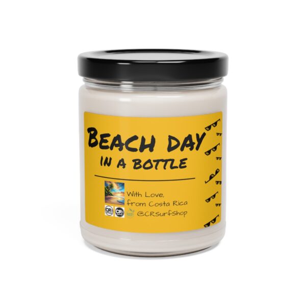 Beach Day in a Bottle - Scented Coconut & Cardamom Soy Candle, 9oz - Image 2