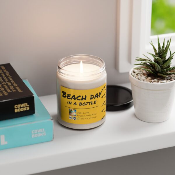 Beach Day in a Bottle - Scented Coconut & Cardamom Soy Candle, 9oz - Image 4