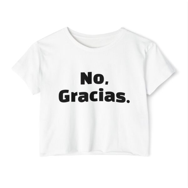 No Gracias Women's Festival Crop Top