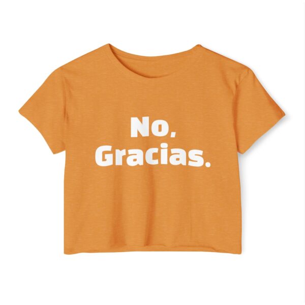 No Gracias Women's Festival Crop Top - Image 4