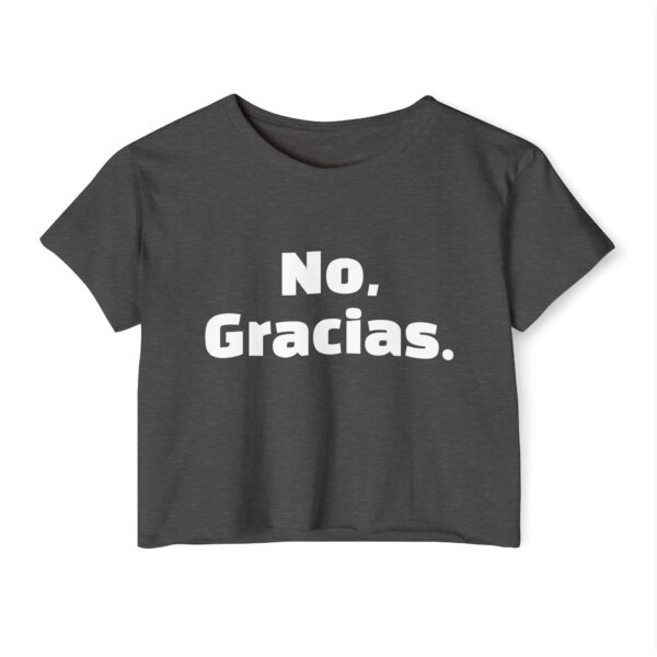 No Gracias Women's Festival Crop Top - Image 6