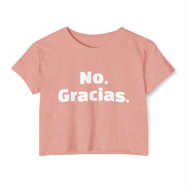 No Gracias Women's Festival Crop Top - Image 7