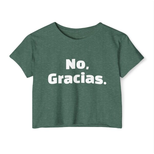 No Gracias Women's Festival Crop Top - Image 8