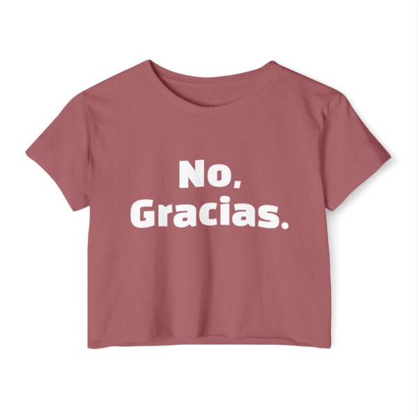 No Gracias Women's Festival Crop Top - Image 10