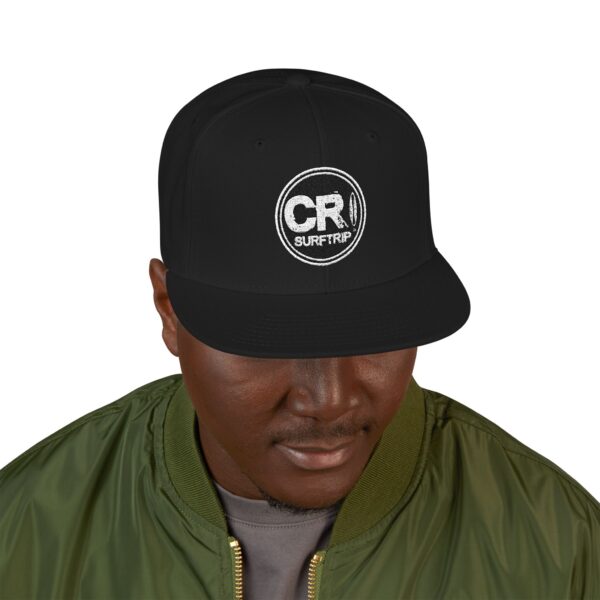 CR Surf Trip Classic Embroidered Snapback Cap, Unisex - Image 3