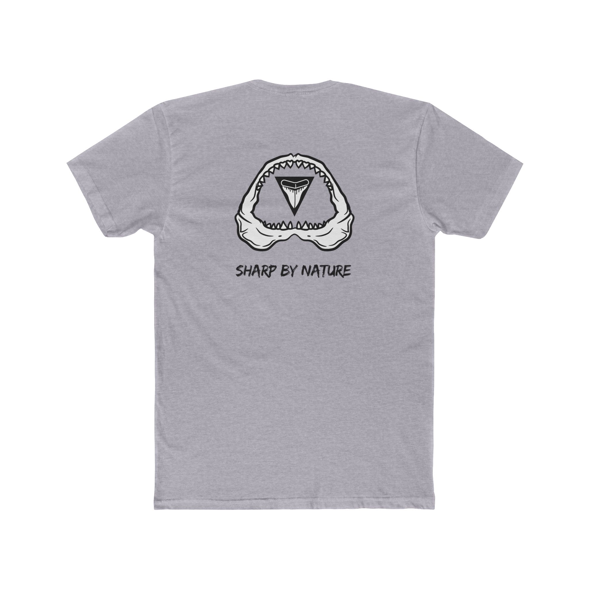 SHARKTEETH Sharply Styled Unisex Cotton Crew Tee - White Sharp by Nature Casual Nature-Inspired T-Shirt, Everyday Wear, Gift for Adventurers, Eco-Friendly Fashion - Image 17