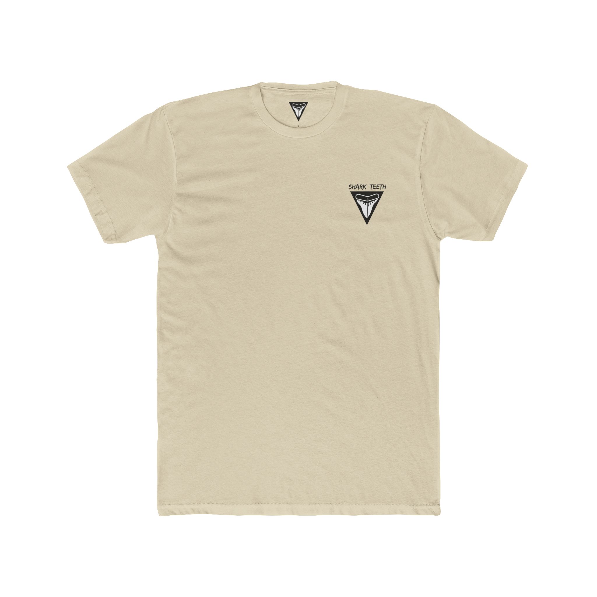 SHARKTEETH Sharply Styled Unisex Cotton Crew Tee - White Sharp by Nature Casual Nature-Inspired T-Shirt, Everyday Wear, Gift for Adventurers, Eco-Friendly Fashion - Image 13
