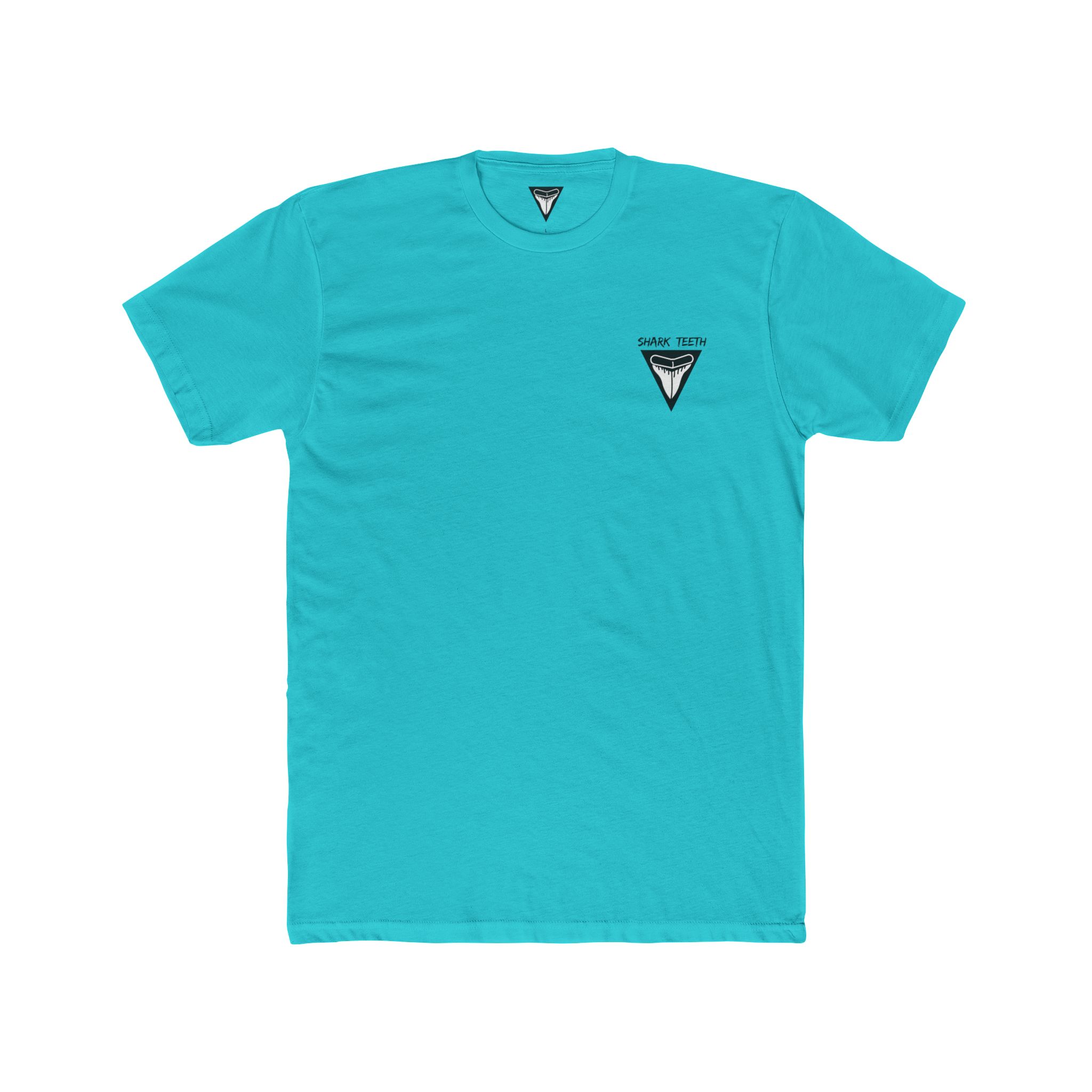SHARKTEETH Sharply Styled Unisex Cotton Crew Tee - White Sharp by Nature Casual Nature-Inspired T-Shirt, Everyday Wear, Gift for Adventurers, Eco-Friendly Fashion - Image 2