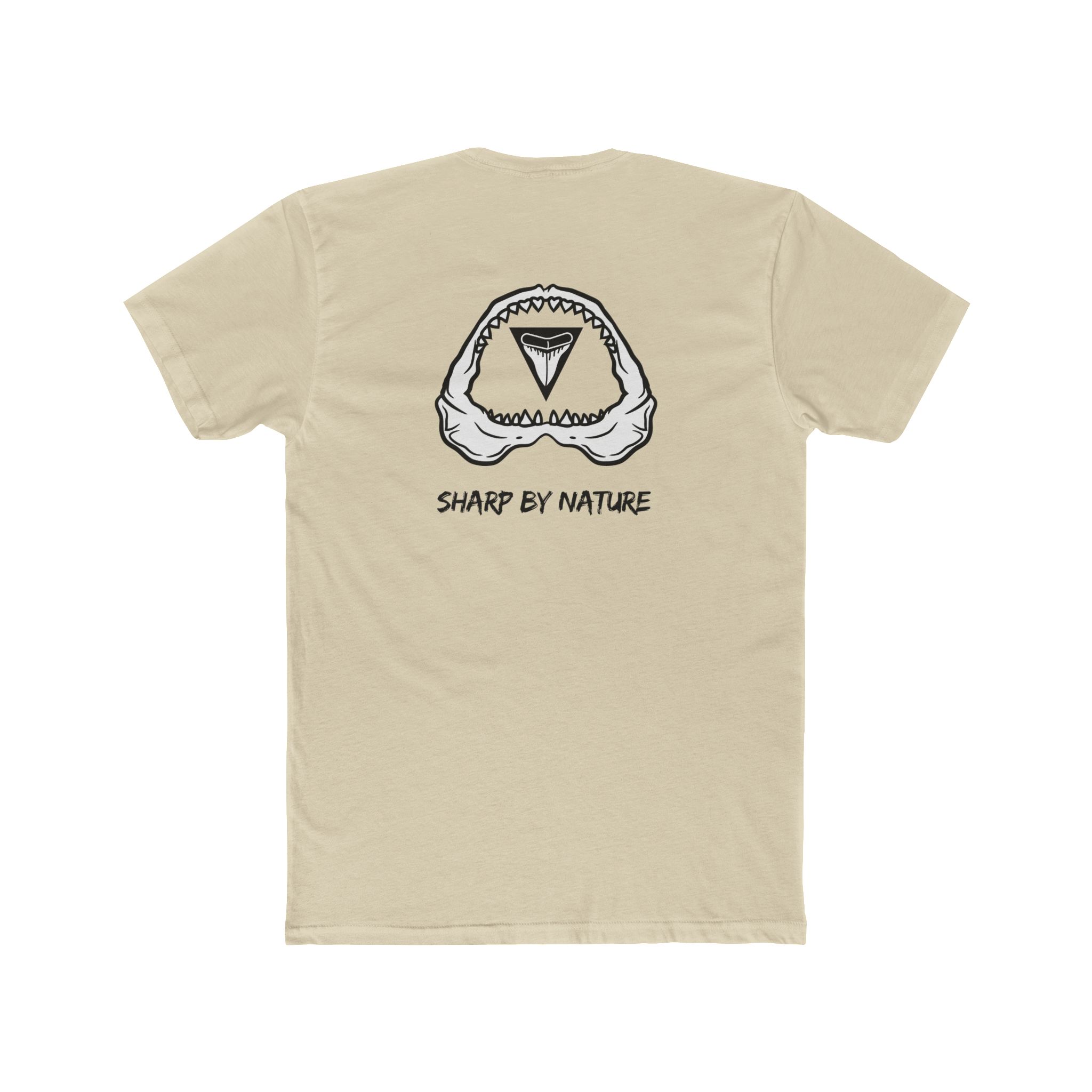 SHARKTEETH Sharply Styled Unisex Cotton Crew Tee - White Sharp by Nature Casual Nature-Inspired T-Shirt, Everyday Wear, Gift for Adventurers, Eco-Friendly Fashion - Image 14